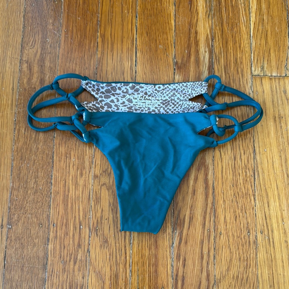 Acacia Swimwear Seaweed Molokini Bikini Bottoms, Small